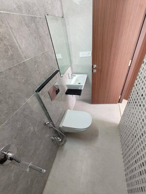 Bathroom in 2 BHK Apartment at Chandak 34 Park Estate, Goregaon West – for Rent