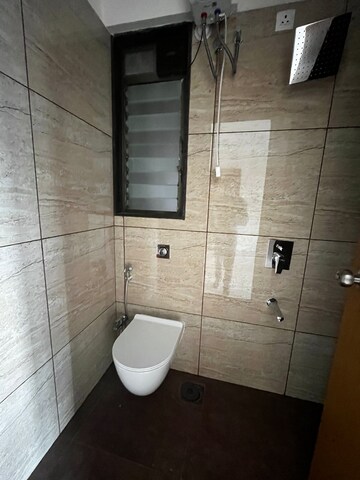 Bathroom in 2 BHK Apartment at Chandak 34 Park Estate, Goregaon West – for Rent