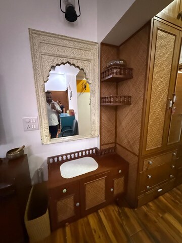 Bedroom in 1 BHK Builder Floor at Nehru Enclave – for Rent