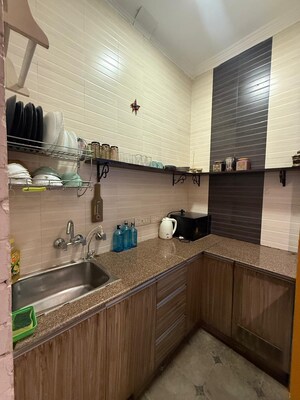 Kitchen in 1.5 BHK Builder Floor at Nehru Enclave – for Rent