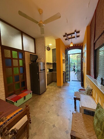 Living Room in 1 BHK Builder Floor at Nehru Enclave – for Rent
