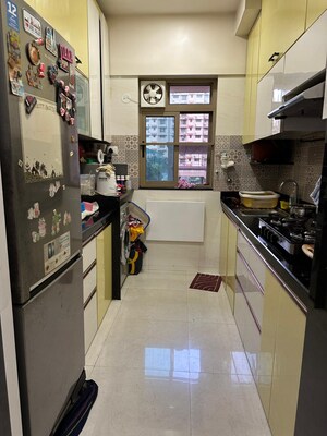 Kitchen in 2 BHK Apartment at Sheth Vasant Oasis, Andheri East – for Rent