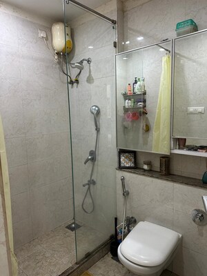 Bathroom in 2 BHK Apartment at Sheth Vasant Oasis, Andheri East – for Rent