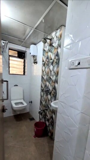 Bathroom in 1 BHK Apartment at Eklavya Apartment, Malad West – for Rent