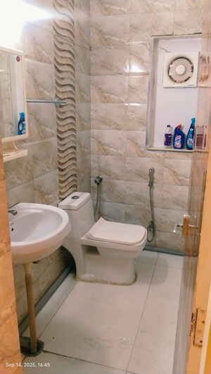 Bathroom in 3 BHK Apartment at Alaknanda – for Rent