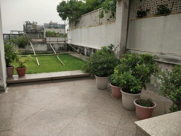 Terrace in 4 BHK Builder Floor at Greater Kailash ii – for Rent