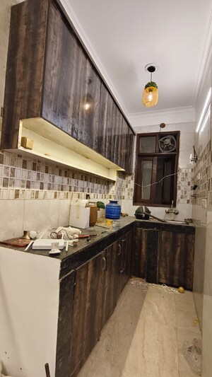 Kitchen in 1 BHK Builder Floor at Freedom Fighters Enclave – for Rent