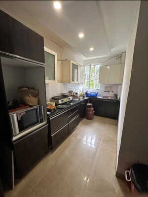 Kitchen in 1 BHK Builder Floor at Chattarpur – for Rent