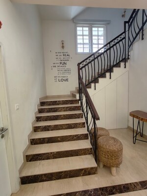 Staircase in 4 BHK Villa at Prestige Lakeside Habitat, Varthur – for Rent