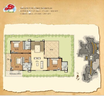 Master Plan in 4 BHK Villa at Prestige Lakeside Habitat, Varthur – for Rent