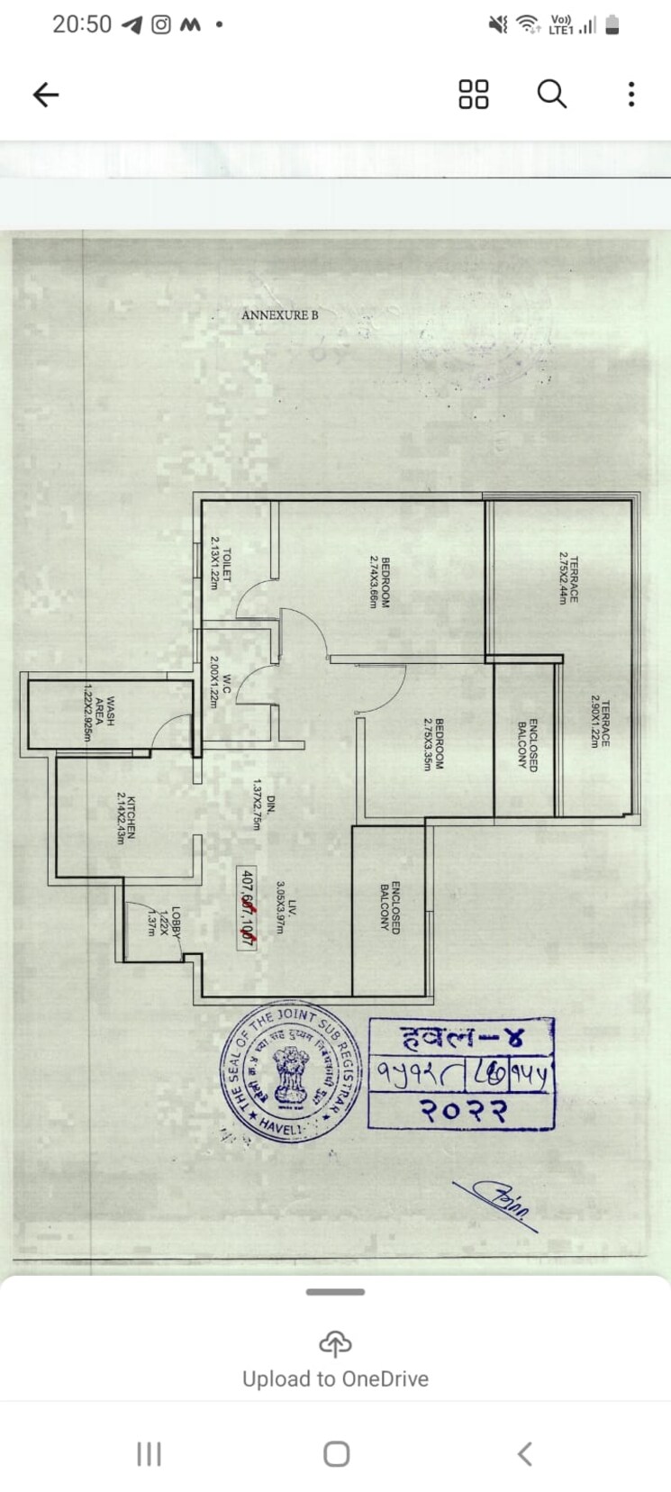 Floor Plan, skyi-star-city 2 Bedroom 620 Sq.Ft. Apartment In Dhayari Pune 9311958