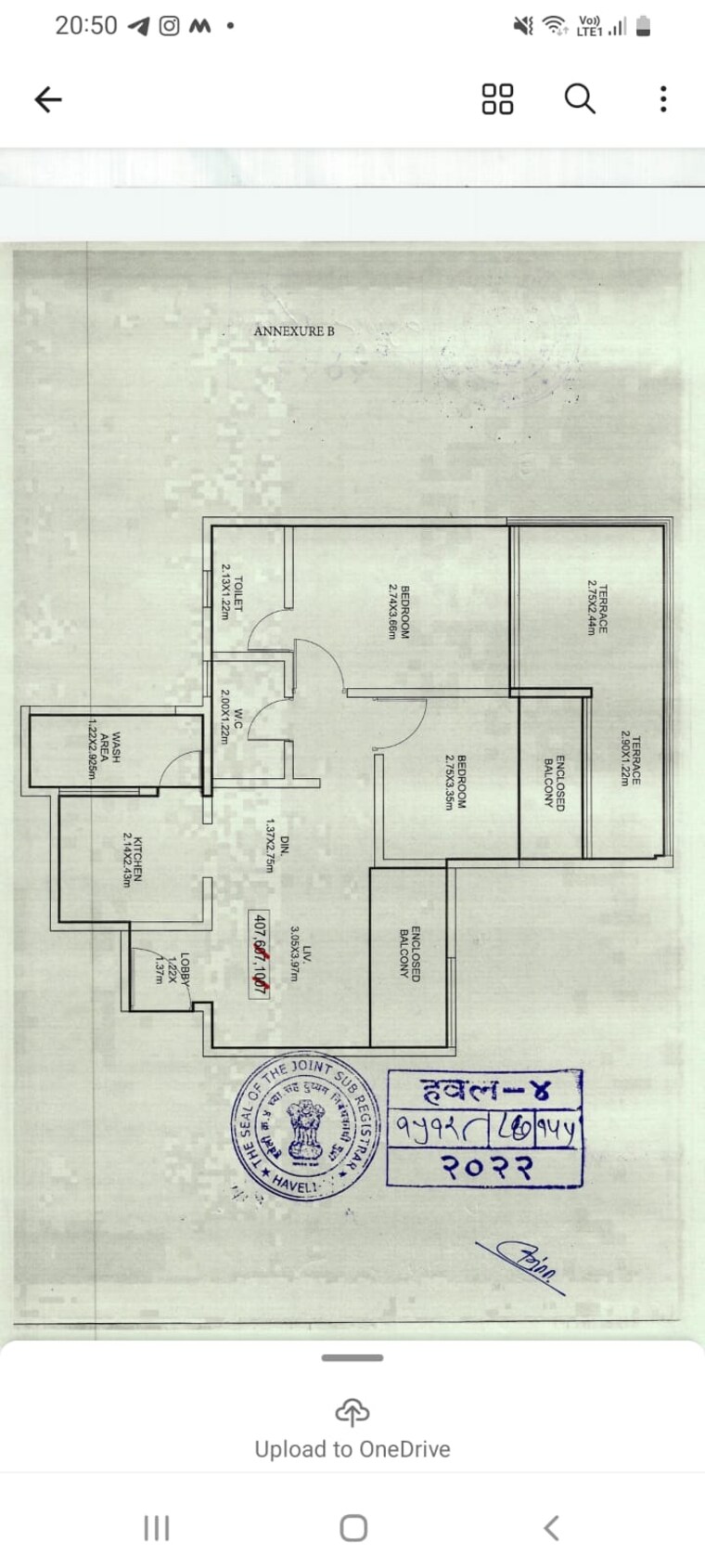 Floor Plan, skyi-star-city 2 Bedroom 620 Sq.Ft. Apartment In Dhayari Pune 9311958
