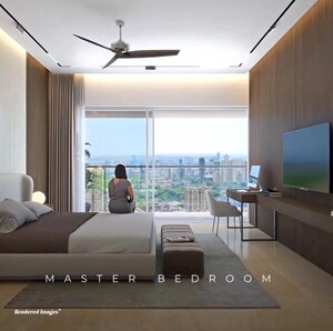 Master Bedroom in 4 BHK Apartment at Luxora Crystal Antara, Manpada – for Sale
