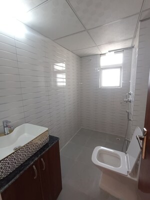 Bathroom in 3 BHK Apartment at Aims Greens Avenue, Sector 4 Greater Noida – for Rent