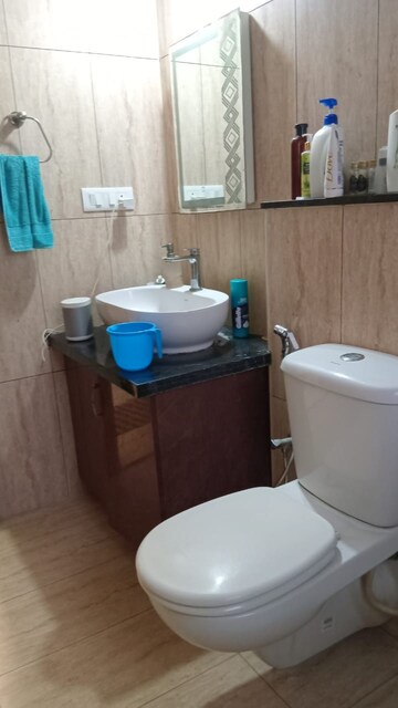 Bathroom in 3.5 BHK Apartment at Prestige Lakeside Habitat, Varthur – for Rent