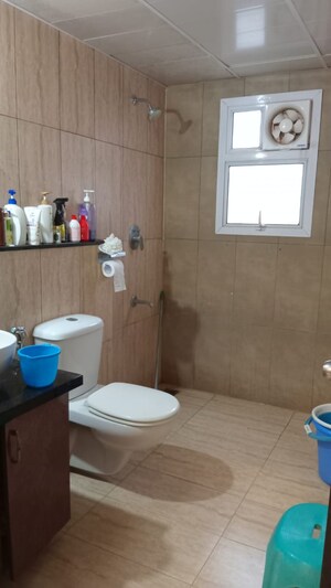 Bathroom in 3.5 BHK Apartment at Prestige Lakeside Habitat, Varthur – for Rent