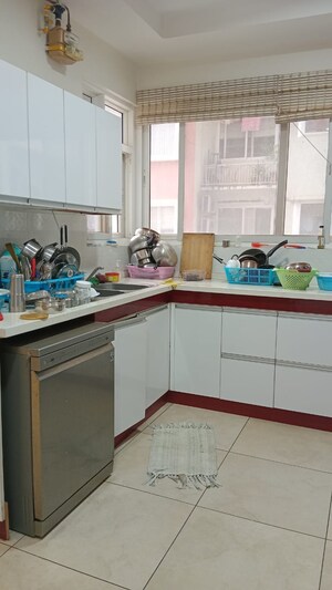 Kitchen in 3.5 BHK Apartment at Prestige Lakeside Habitat, Varthur – for Rent