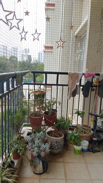 Balcony in 3.5 BHK Apartment at Prestige Lakeside Habitat, Varthur – for Rent