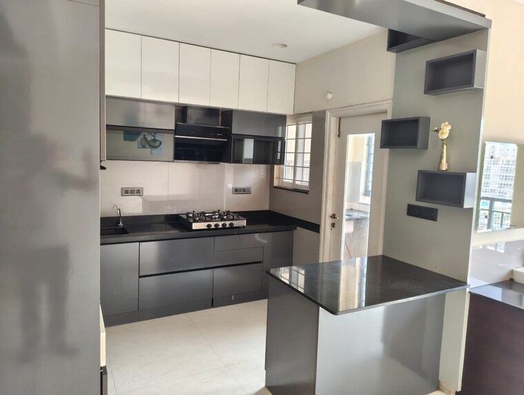 Kitchen, crown-whistling-woods 2 Bedroom 1295 Sq.Ft. Apartment In Kokapet Hyderabad 9312141