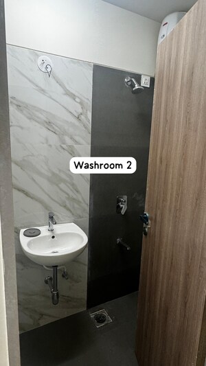 Bathroom in 2 BHK Apartment at Adityaraj Royale, Tagore Nagar – for Rent