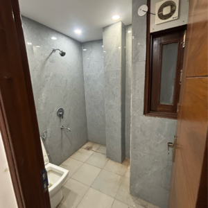 Bathroom in 2 BHK Builder Floor at Sainik Farm – for Rent