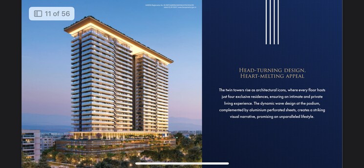 Exterior View, trevoc-royal-residences 3 Bedroom 2642 Sq.Ft. Apartment In Sector 56 Gurgaon 9312191