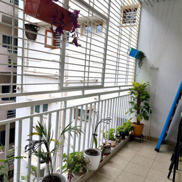 Balcony in 3 BHK Apartment at SGR Lavilla, Sarjapur Road – for Rent