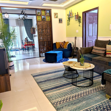 Living Room in 3 BHK Apartment at SGR Lavilla, Sarjapur Road – for Rent