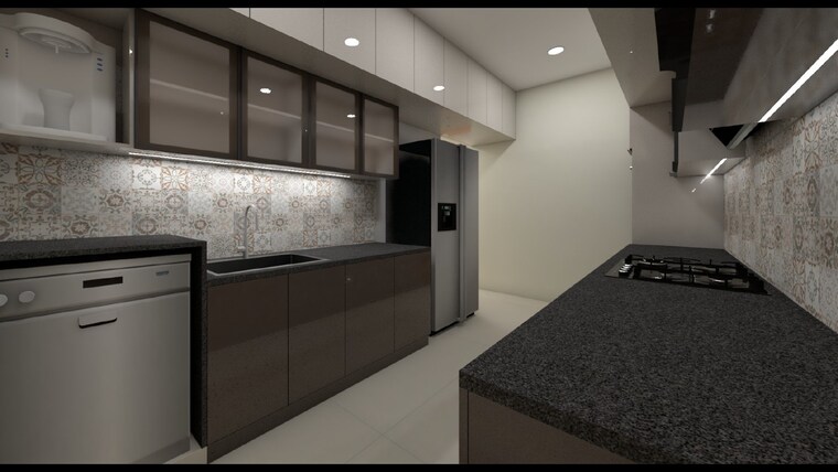 Kitchen, prestige-beverly-hills 4 Bedroom 2708 Sq.Ft. Apartment In Kokapet Hyderabad 9312369