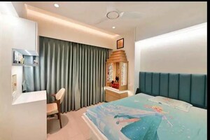 Bedroom in 3 BHK Apartment at Raj Heritage 1, Mira Road – for Rent