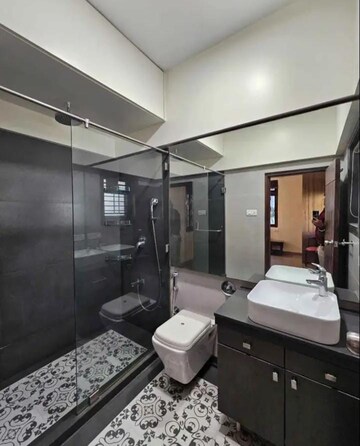 Bathroom in 3 BHK Apartment at Raj Heritage 1, Mira Road – for Rent