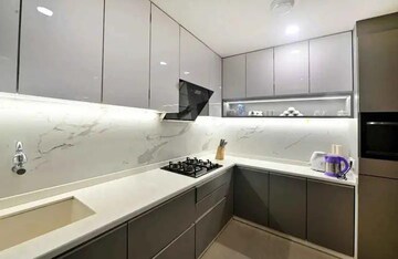 Kitchen in 3 BHK Apartment at Raj Heritage 1, Mira Road – for Rent