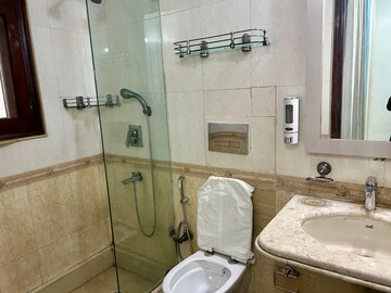 Bathroom in 3 BHK Builder Floor at Defence Colony – for Rent