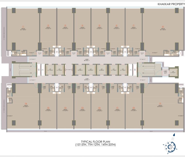 Floor Plan, bhoomi-9-business-bay Commercial Office Space 470 Sq.Ft. In Malad West Mumbai 9312488