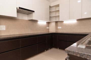 Kitchen in 4 BHK Builder Floor at Palm Residency Chhatarpur, Chattarpur – for Rent