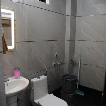 Bathroom in 2 BHK Apartment at Lamane Impereial Heights, Kirsali Gaon – for Rent