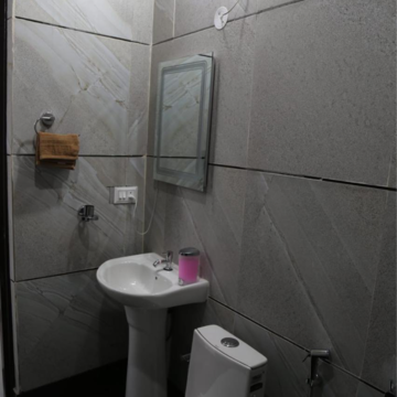 Bathroom in 2 BHK Apartment at Lamane Impereial Heights, Kirsali Gaon – for Rent