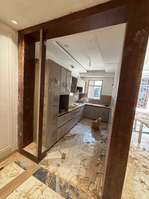 Kitchen in 3 BHK Builder Floor at Sainik Colony – for Sale