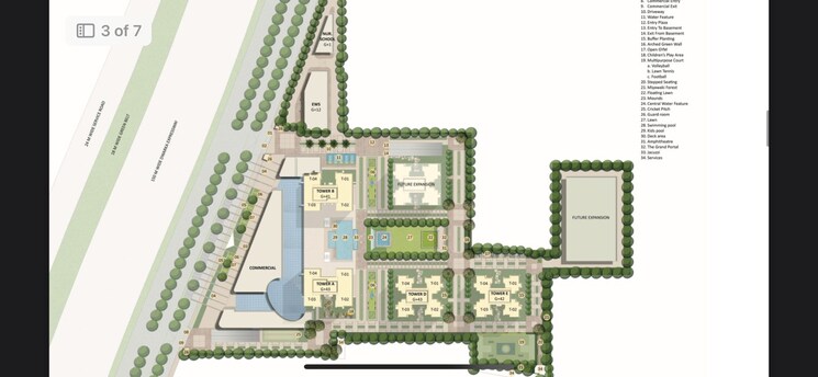 Master Plan, hero-homes-palatial 4 Bedroom 3460 Sq.Ft. Apartment In Sector 104 Gurgaon 9312572