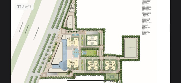 Master Plan, hero-homes-palatial 4 Bedroom 3460 Sq.Ft. Apartment In Sector 104 Gurgaon 9312572