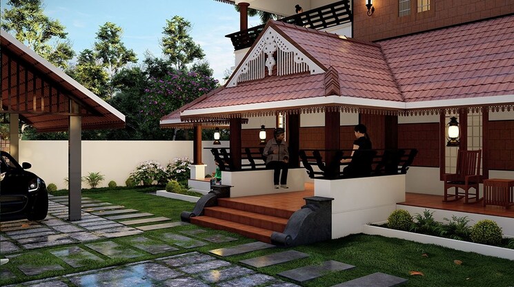 Exterior View, canara bank colony 3 Bedroom 2000 Sq.Ft. Independent House In Canara Bank Colony Palakkad 9312590