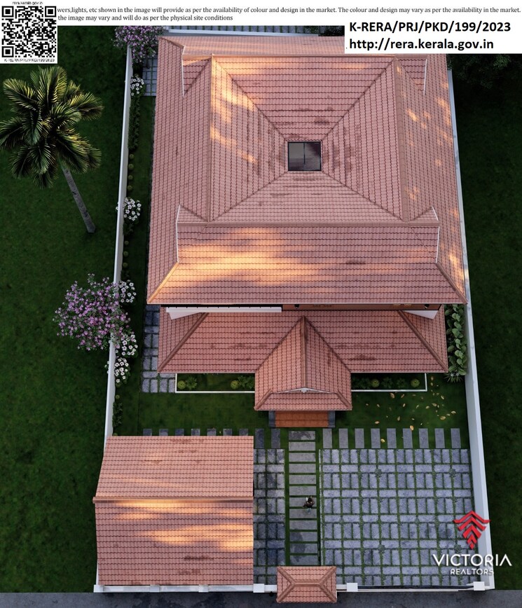 Exterior View, canara bank colony 3 Bedroom 2000 Sq.Ft. Independent House In Canara Bank Colony Palakkad 9312590