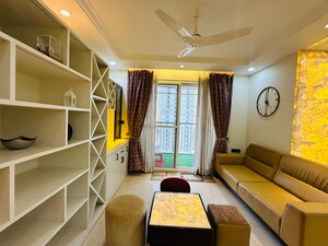 Living Room in 4 BHK Apartment at Bhartiya Nikoo Homes Phase 2, Thanisandra Main Road – for Rent
