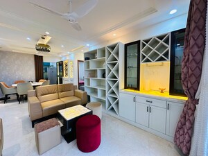 Living Room in 4 BHK Apartment at Bhartiya Nikoo Homes Phase 2, Thanisandra Main Road – for Rent