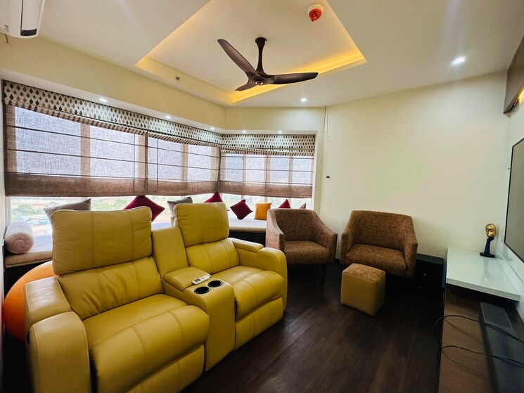 Living Room, bhartiya-nikoo-homes-phase-2 4 Bedroom 2259 Sq.Ft. Apartment In Thanisandra Main Road Bangalore 9312620