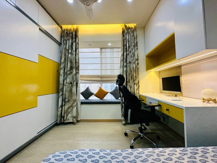 Living Room, bhartiya-nikoo-homes-phase-2 4 Bedroom 2259 Sq.Ft. Apartment In Thanisandra Main Road Bangalore 9312620