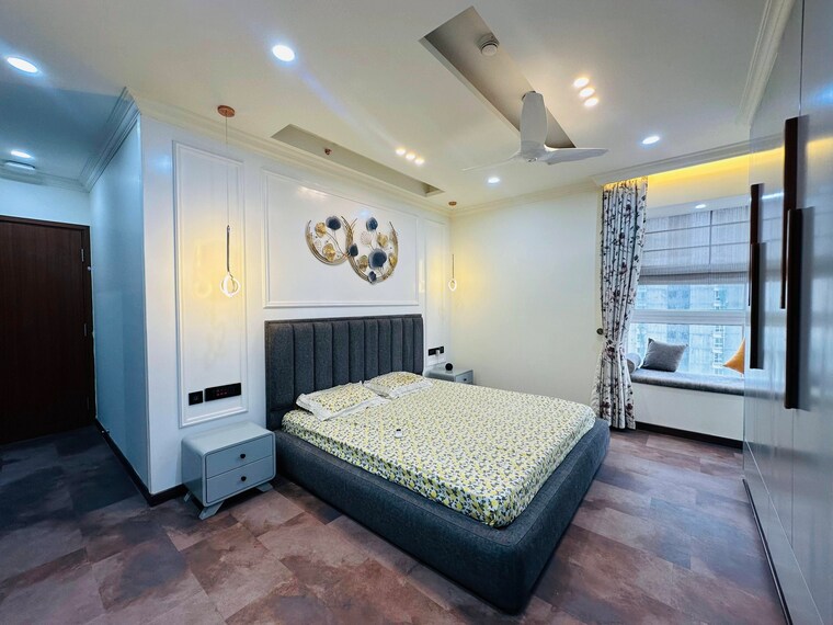 Living Room, bhartiya-nikoo-homes-phase-2 4 Bedroom 2259 Sq.Ft. Apartment In Thanisandra Main Road Bangalore 9312620