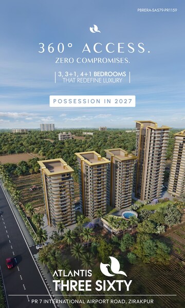 3 BHK Apartment – Exterior View View at Chandigarh Airport - for Sale