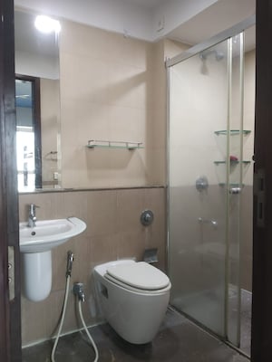 Attached Bathroom in 2 BHK Apartment at DB Woods, Goregaon East – for Rent