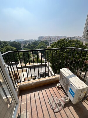 Balcony in 1 BHK Apartment at Chandigarh Citi Center, Vip Road – for Rent